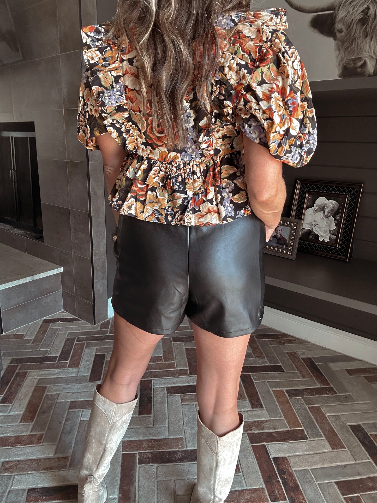 Luxey Leather Short