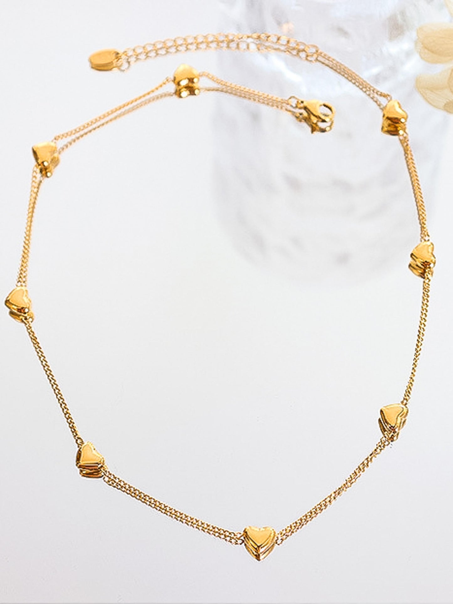 Dainty Heart Choker Chain