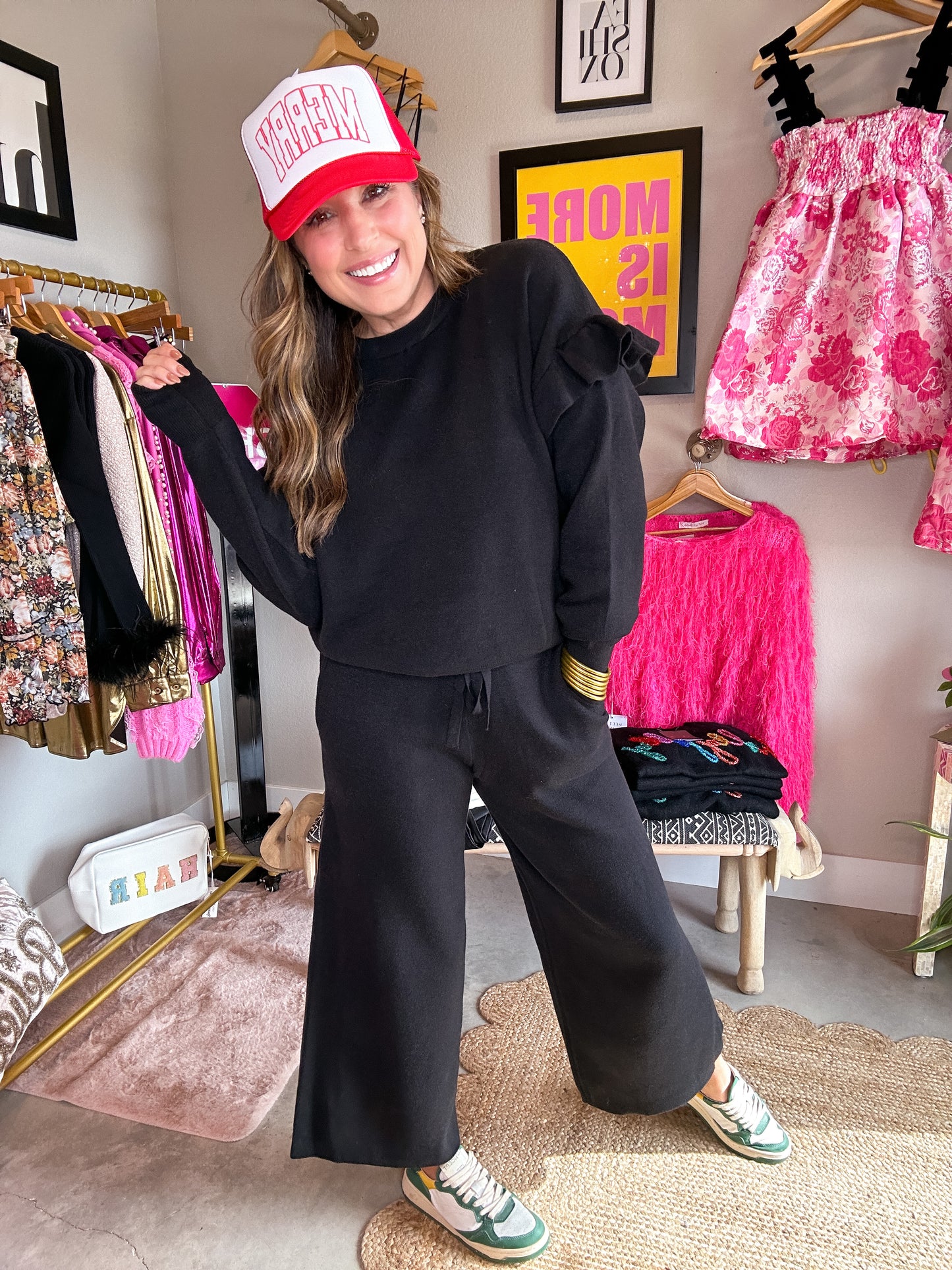 Full Of Frills Knit Set
