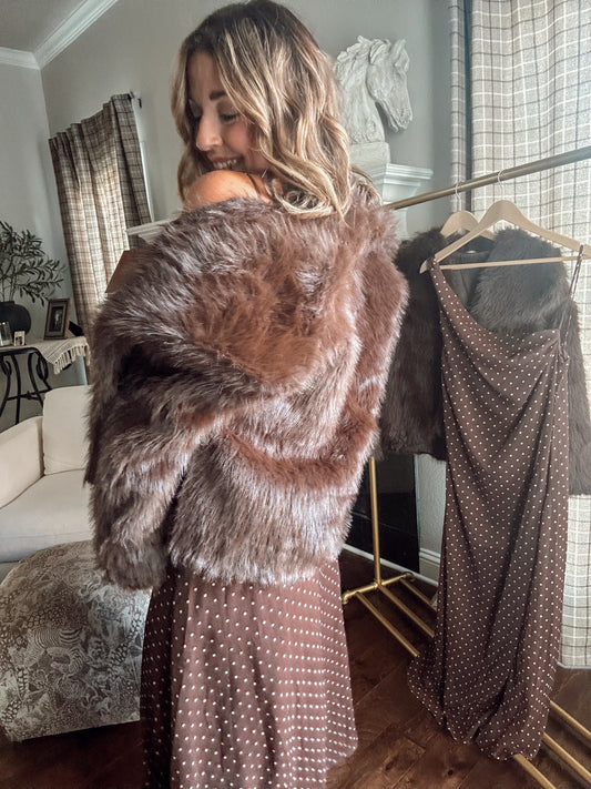 Foxy Faux Fur Jacket