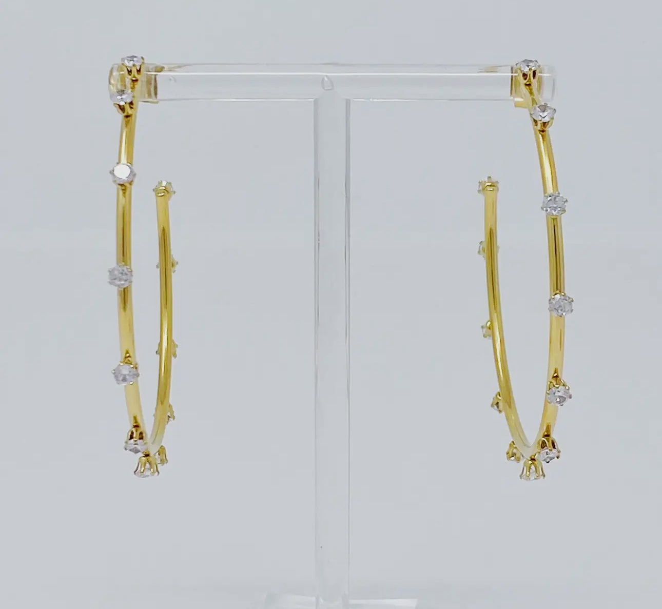 Jeweled Hoops