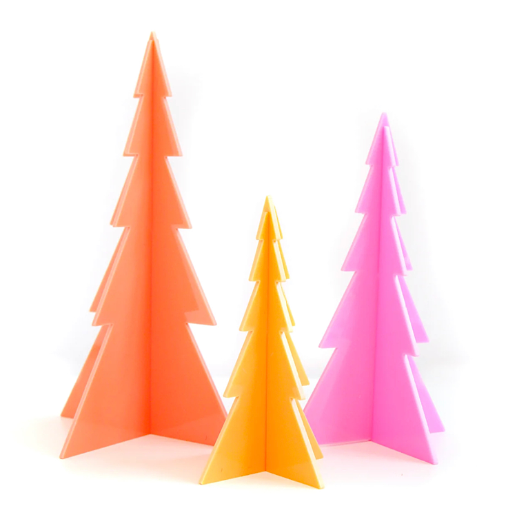 Acrylic Christmas Tree Set
