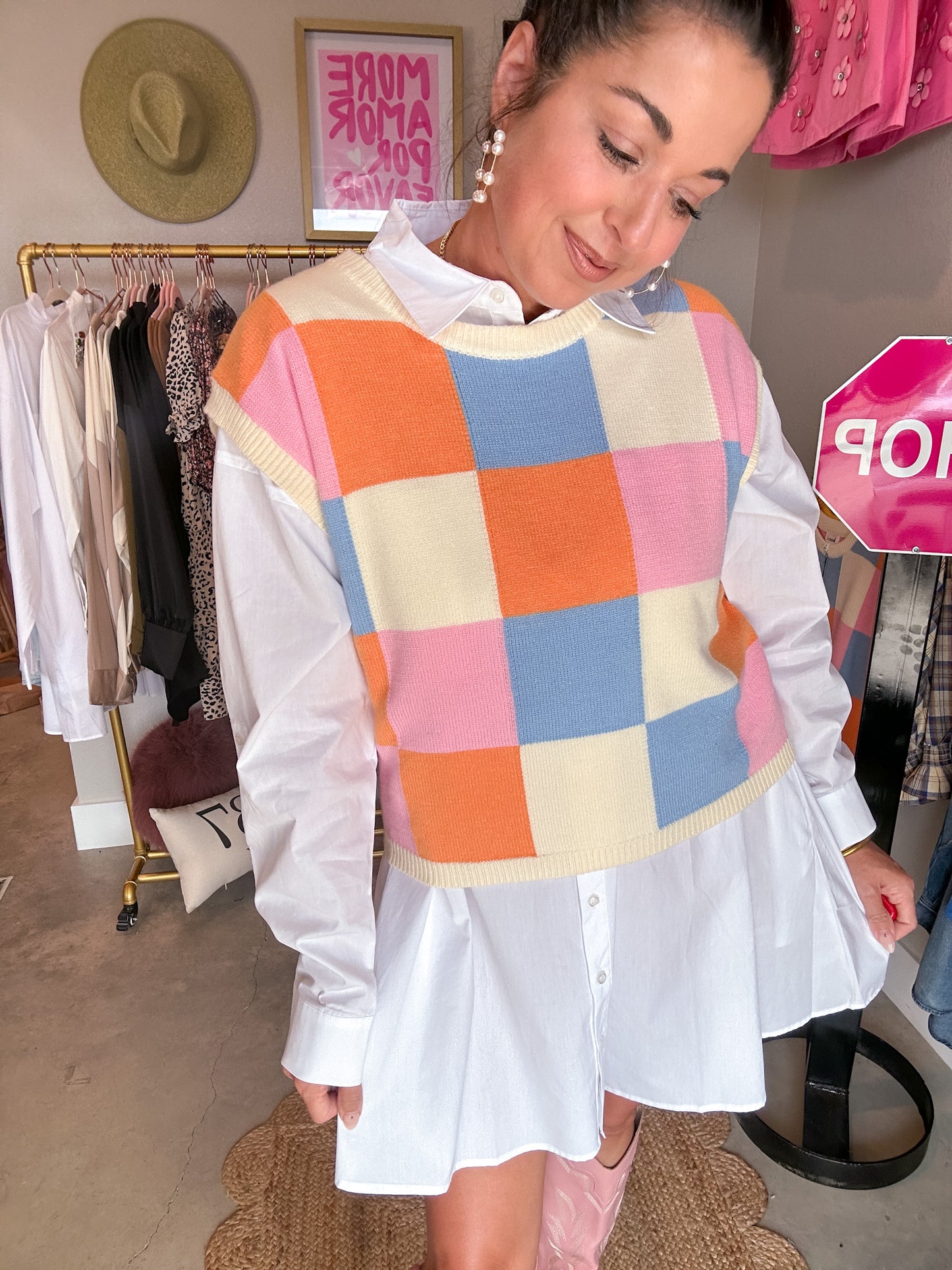 Pretty Poplin Shirt Dress