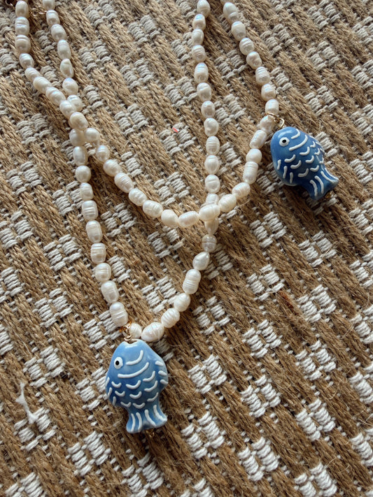 Pearly Pez Necklace