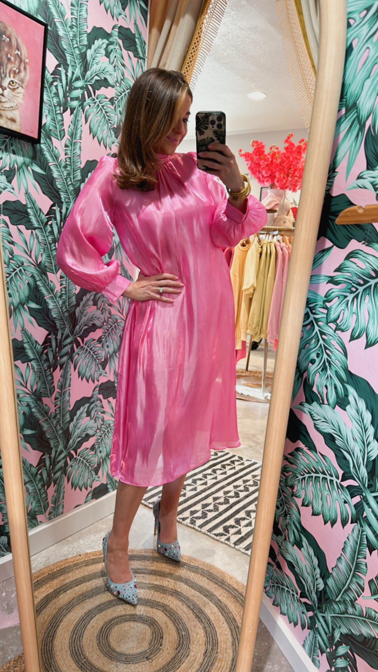 Mimi Metallic MIDI Dress