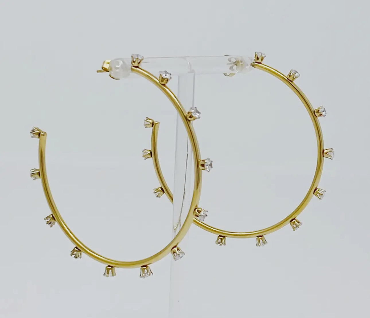 Jeweled Hoops