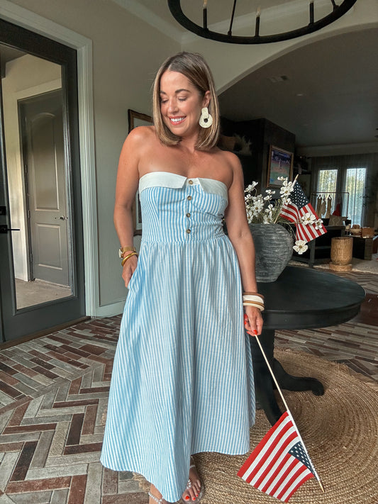 Button Down Maxi Dress