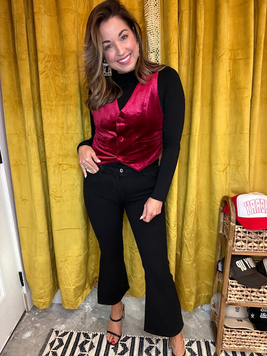 Merry & Glam Velvet Vest