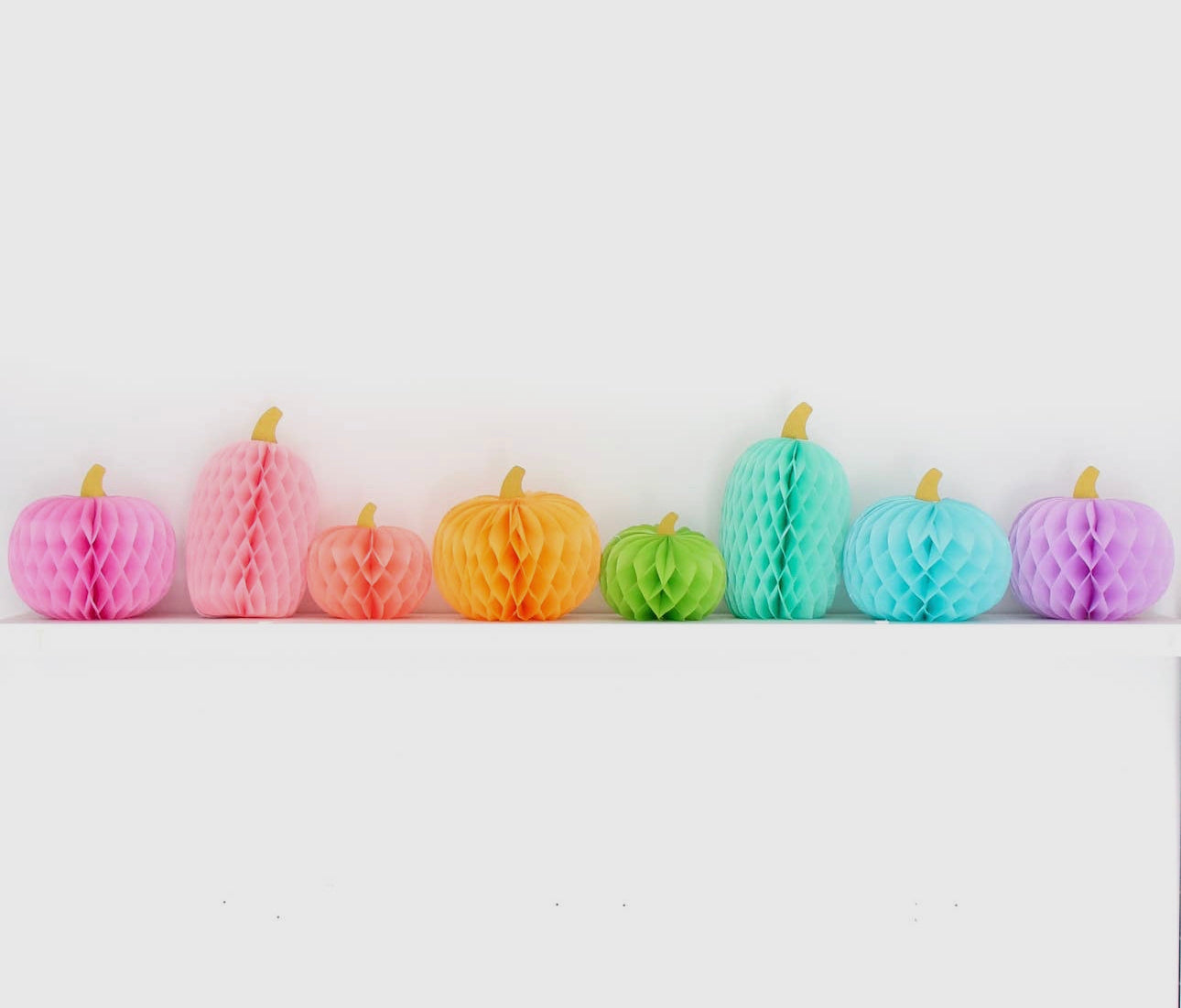Honeycomb Paper Pumpkins
