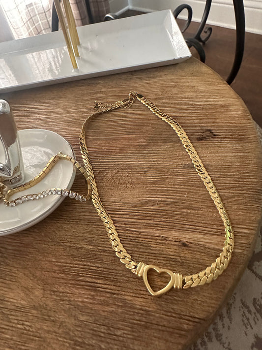 Tessa Snake Heart Chain