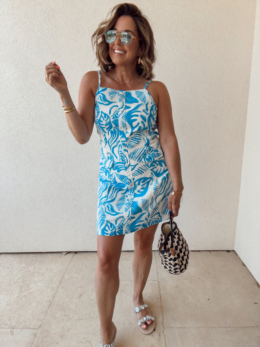 Pretty Palm Mini Dress