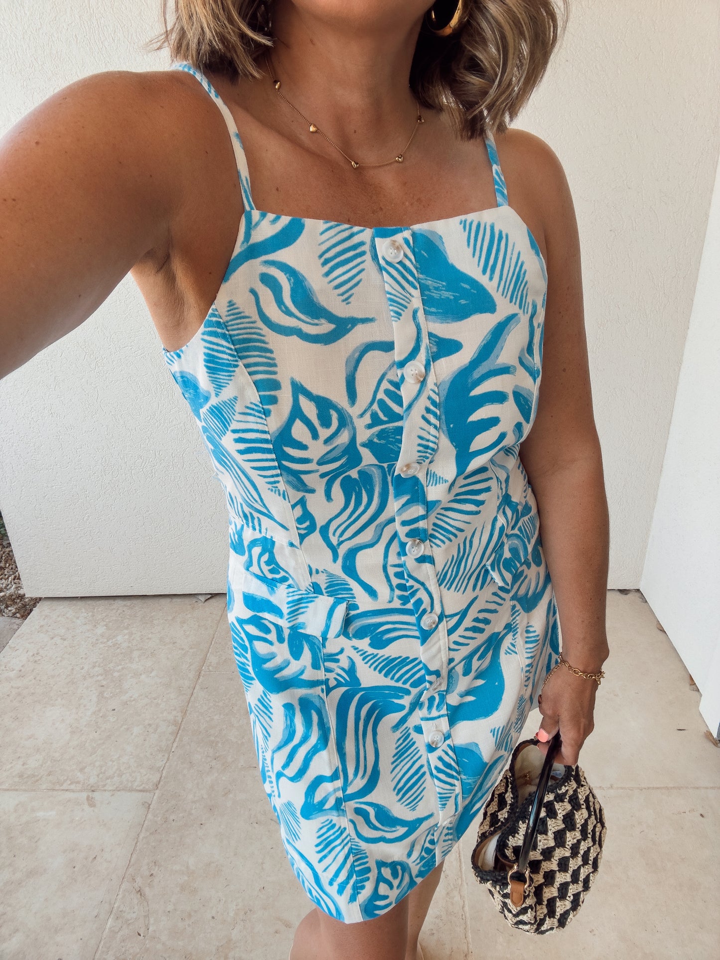 Pretty Palm Mini Dress
