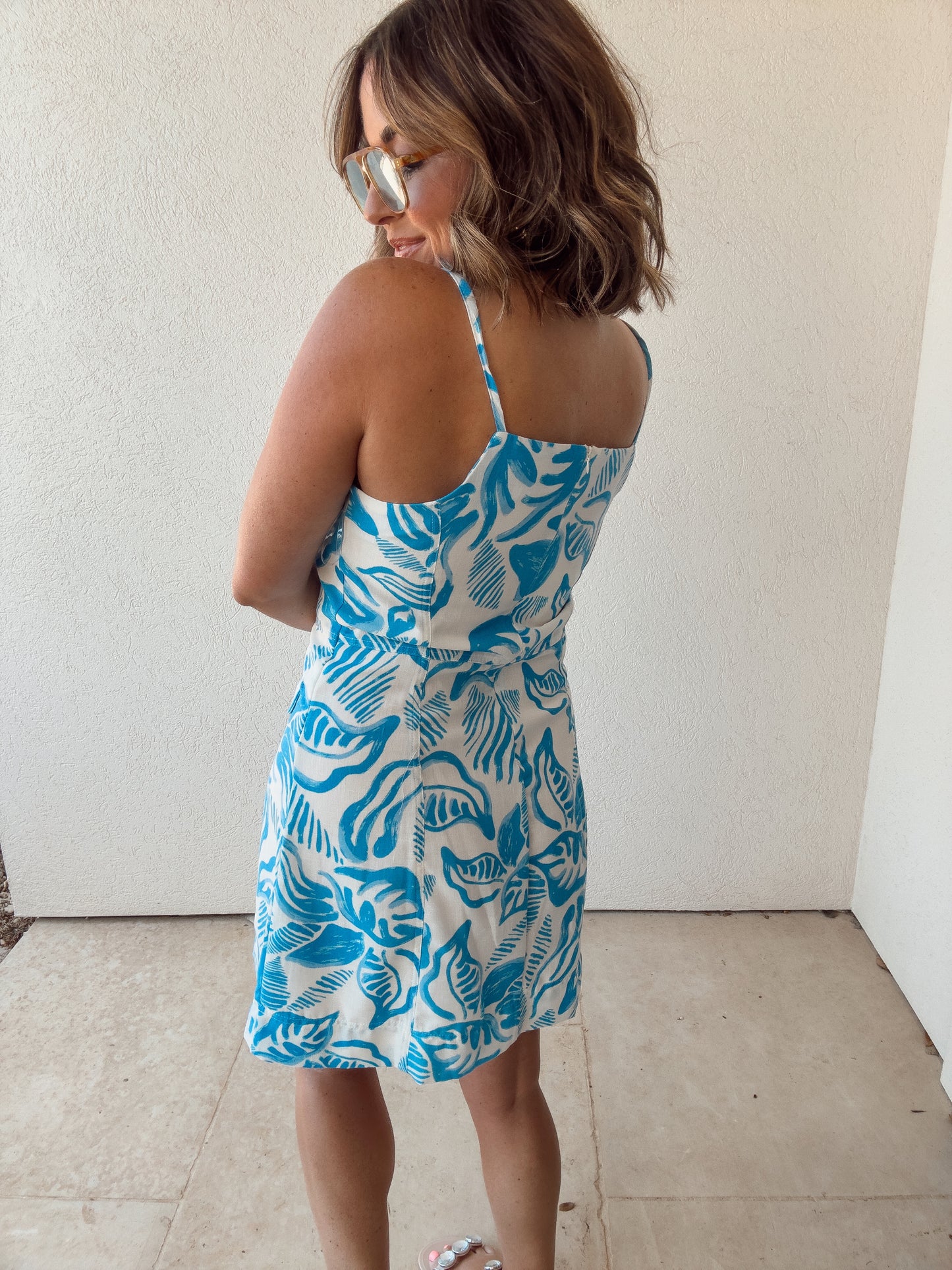 Pretty Palm Mini Dress