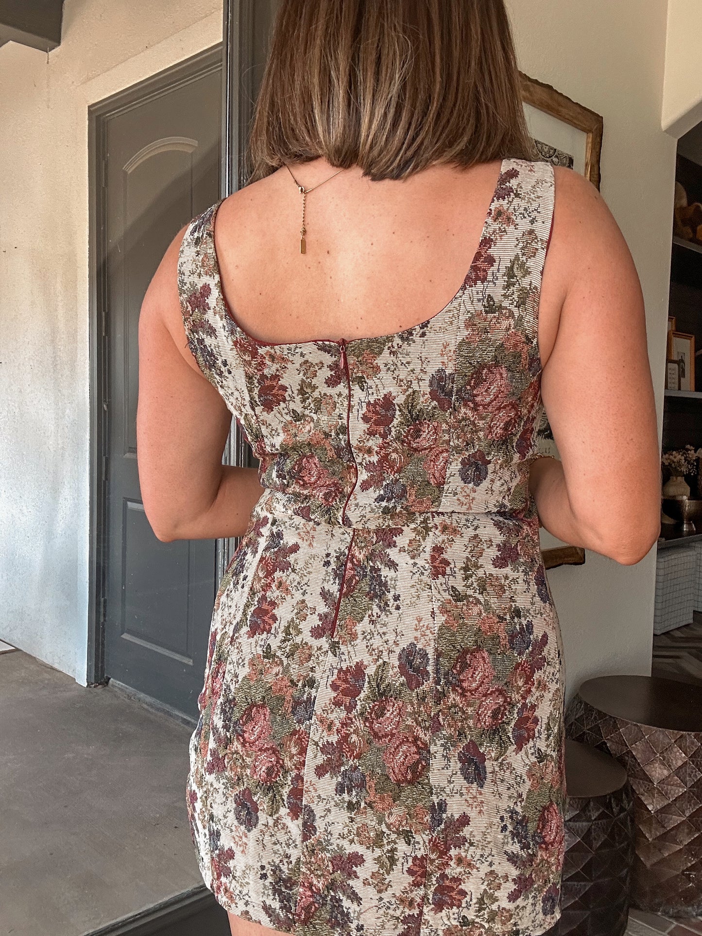 Tate Bow Tapestry Dress