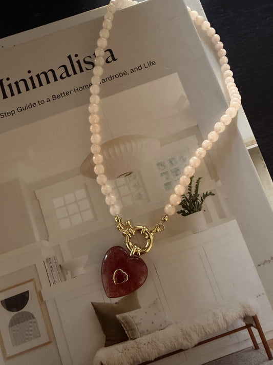 Blushing Heart Necklace