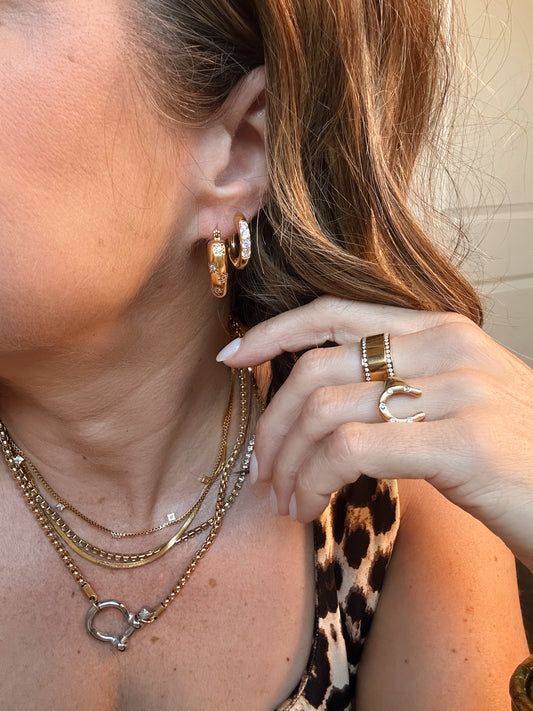 Bling Huggie Earrings