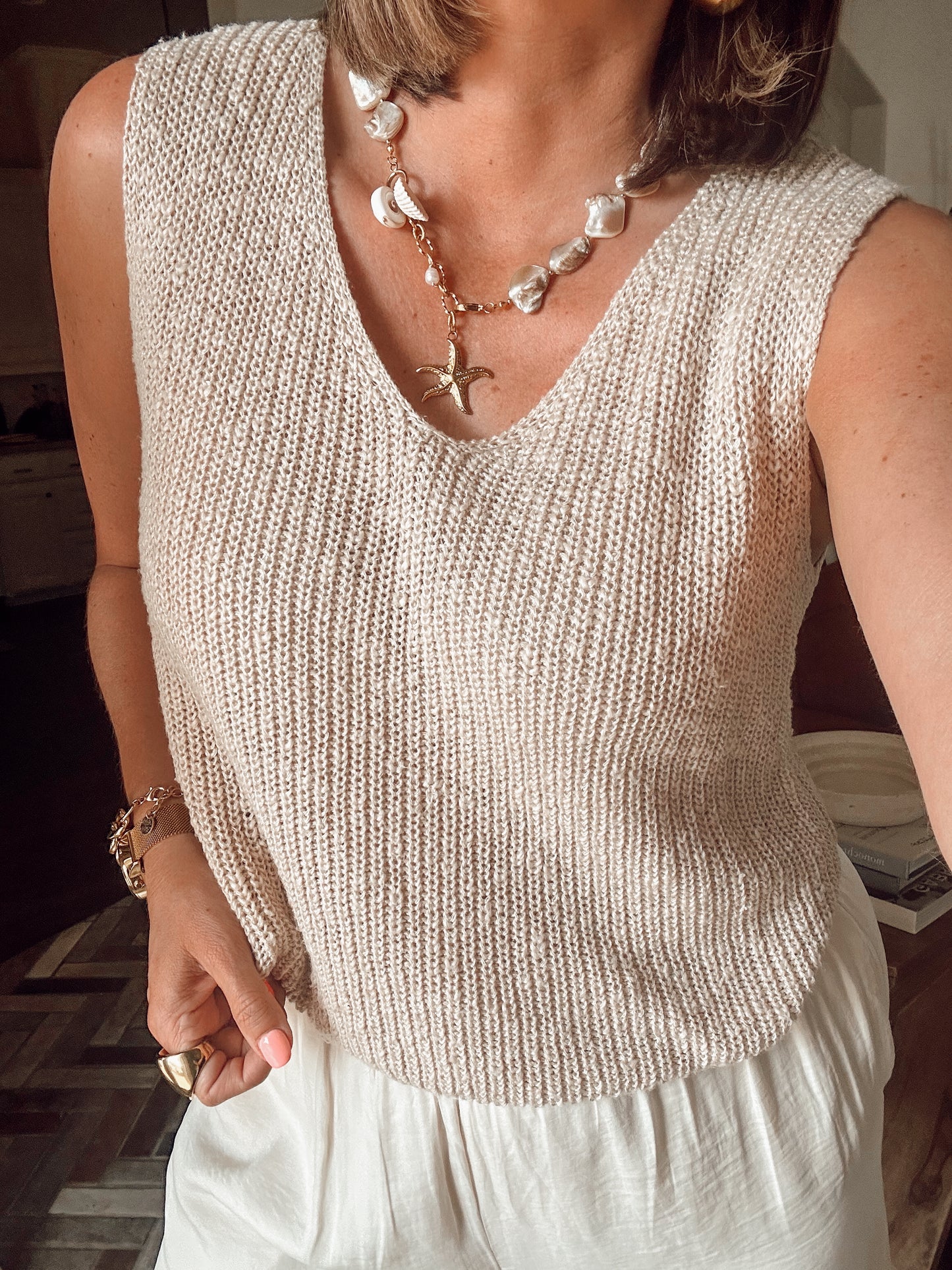 Simply Sand Knit Tank