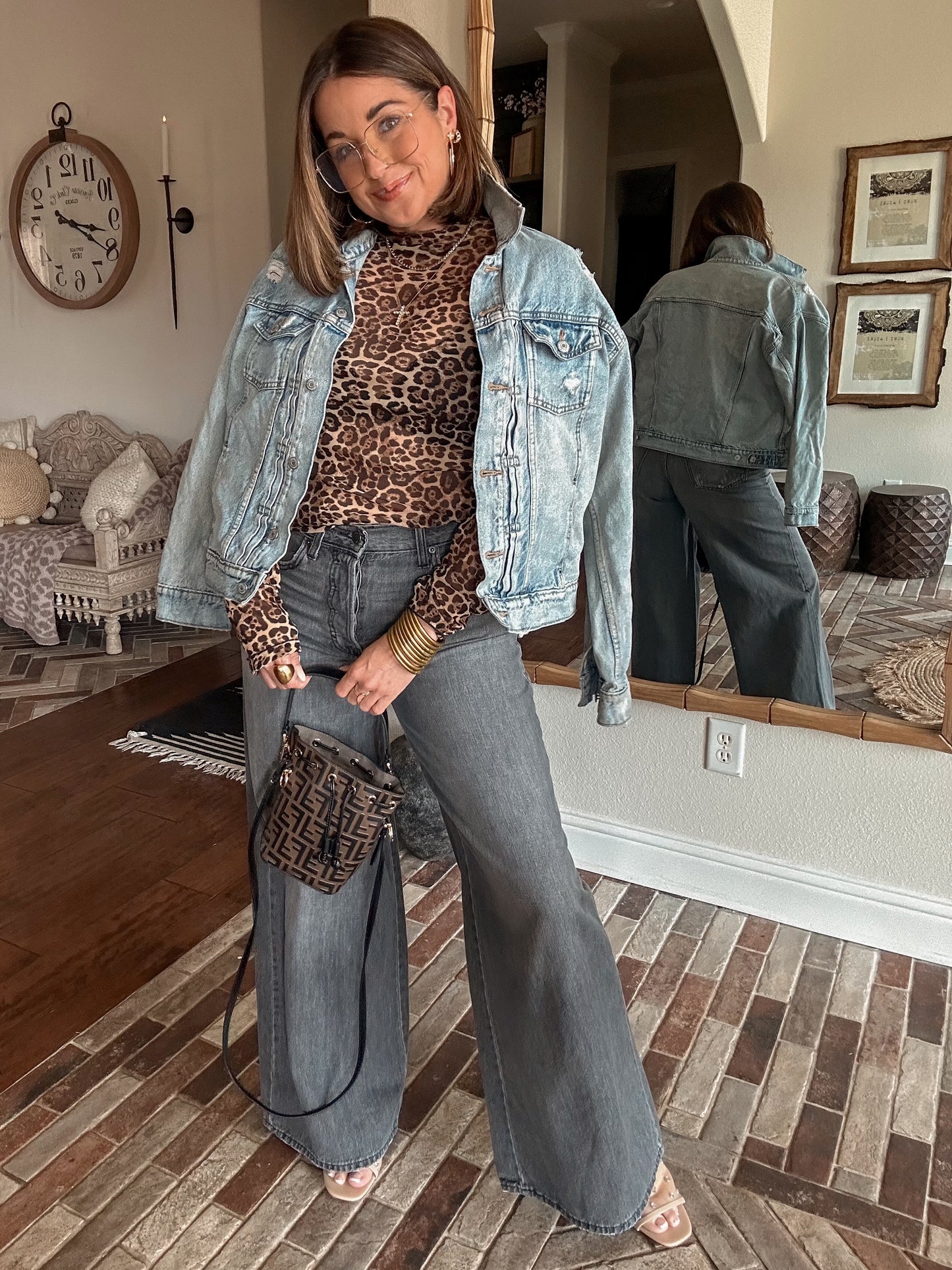 Sheer Leopard Top