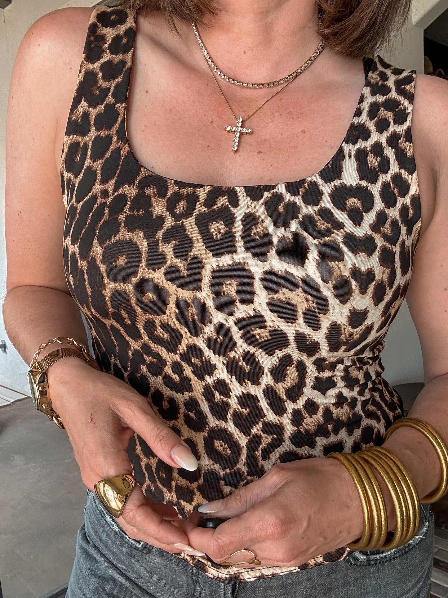 Leopard Spandex Tank