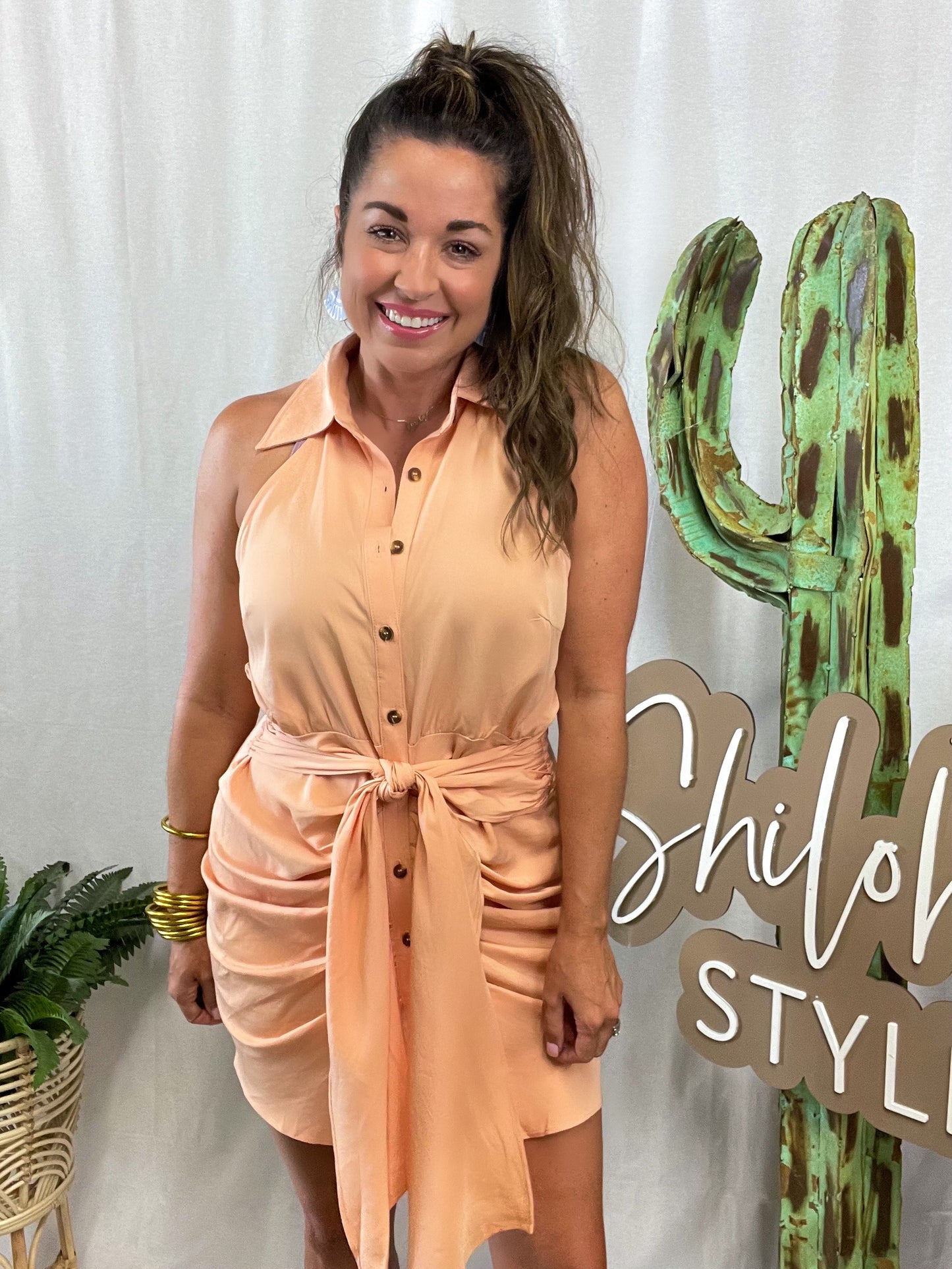 Tisha Tie Mini Dress