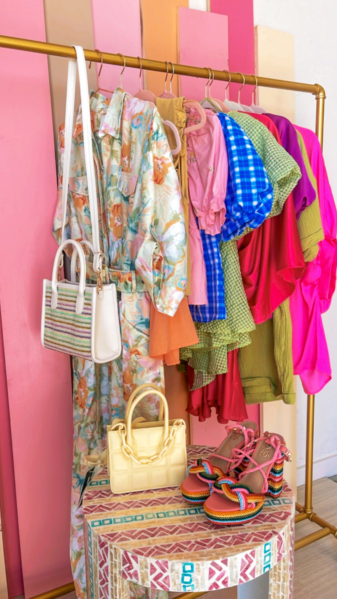 Blossom Straw Crossbody Bag