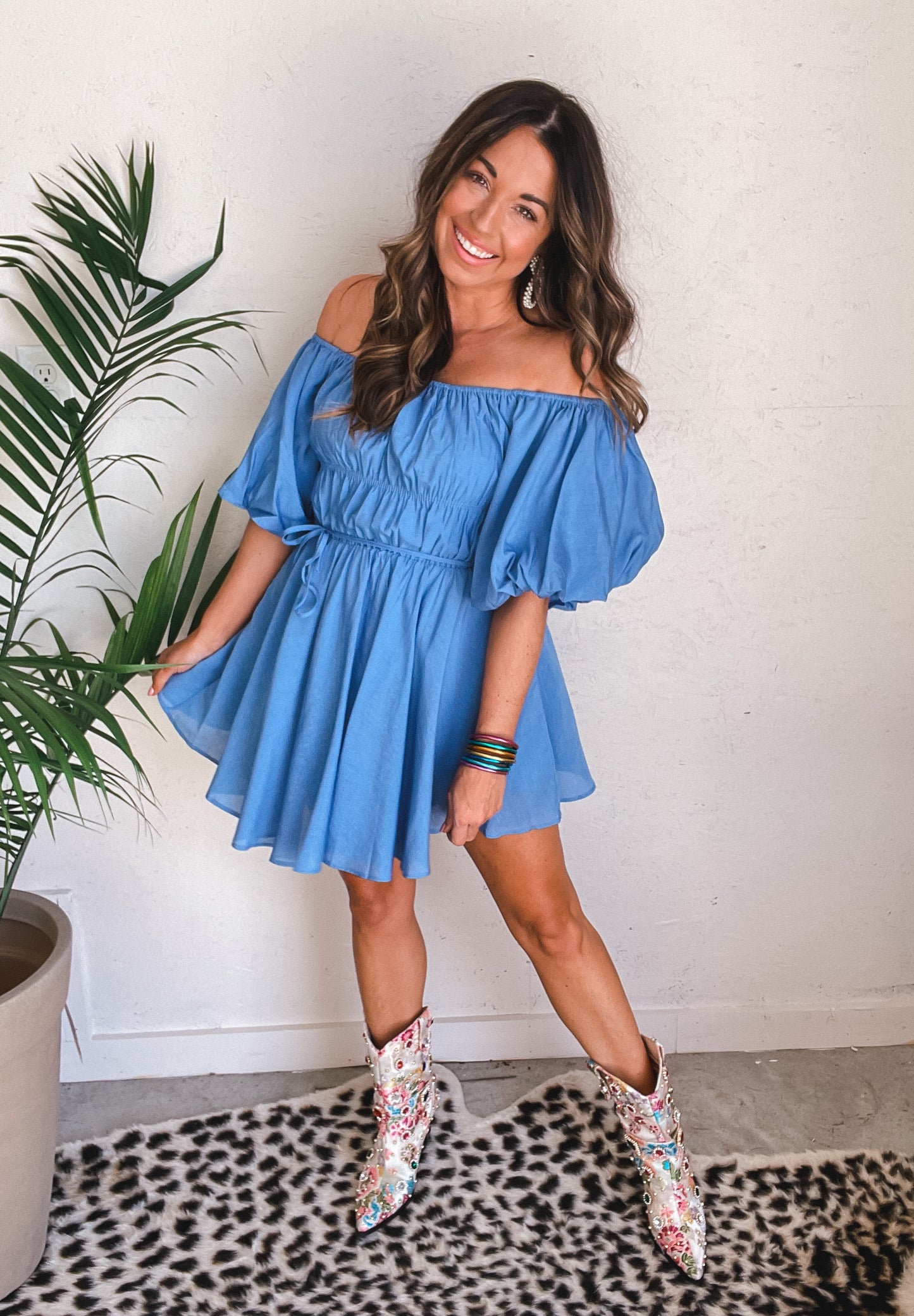 Something Blue Babydoll Dress