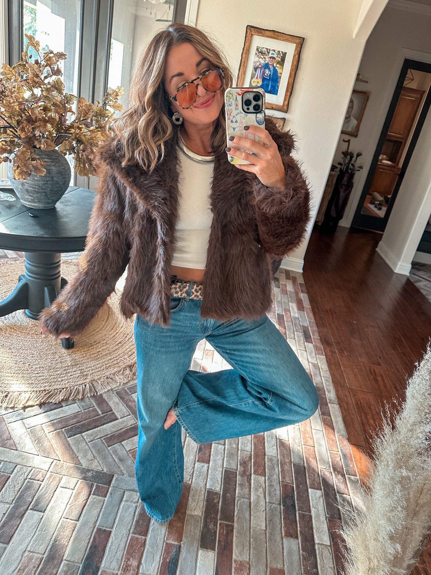 Foxy Faux Fur Jacket