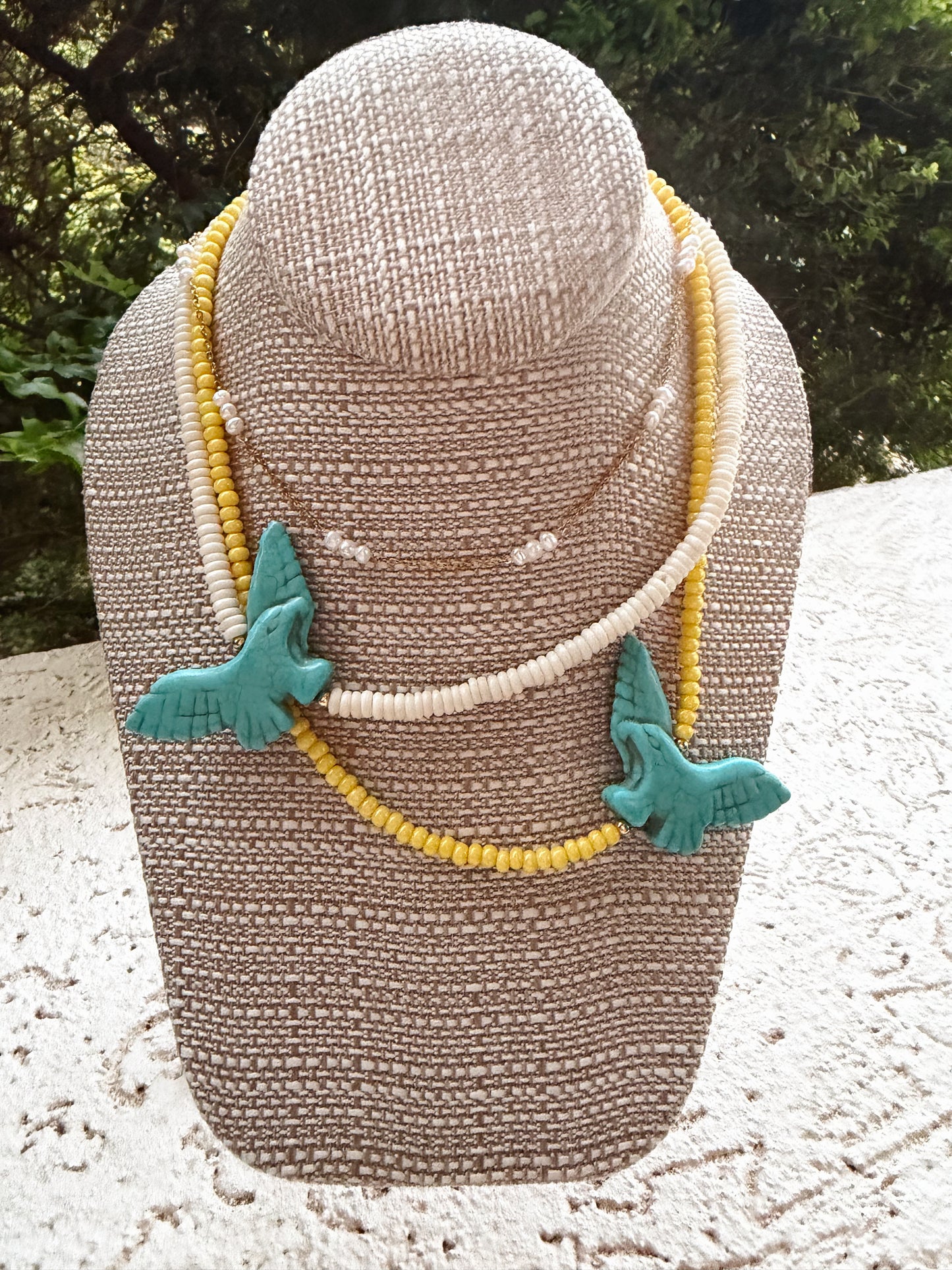 Triple Pearl Layering Necklace
