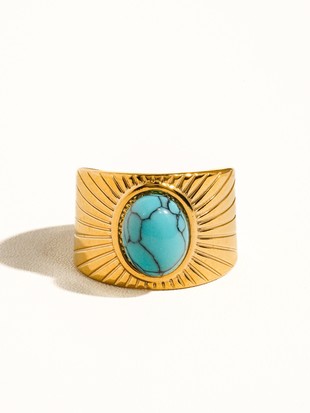 Adjustable Turquoise Ring