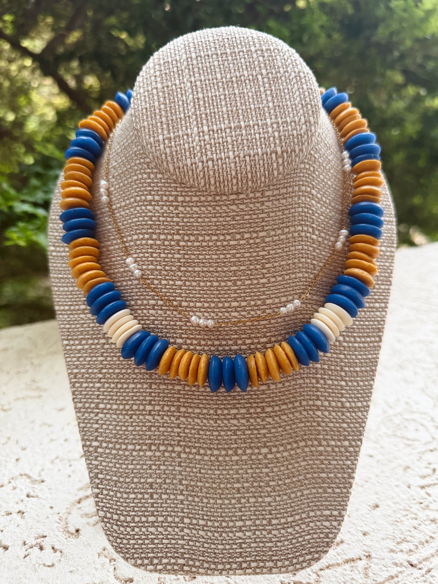 Triple Pearl Layering Necklace