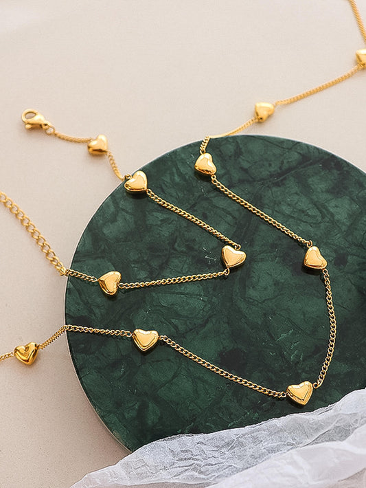Dainty Heart Choker Chain