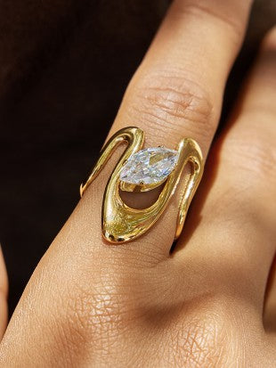 Marquise Open Ring