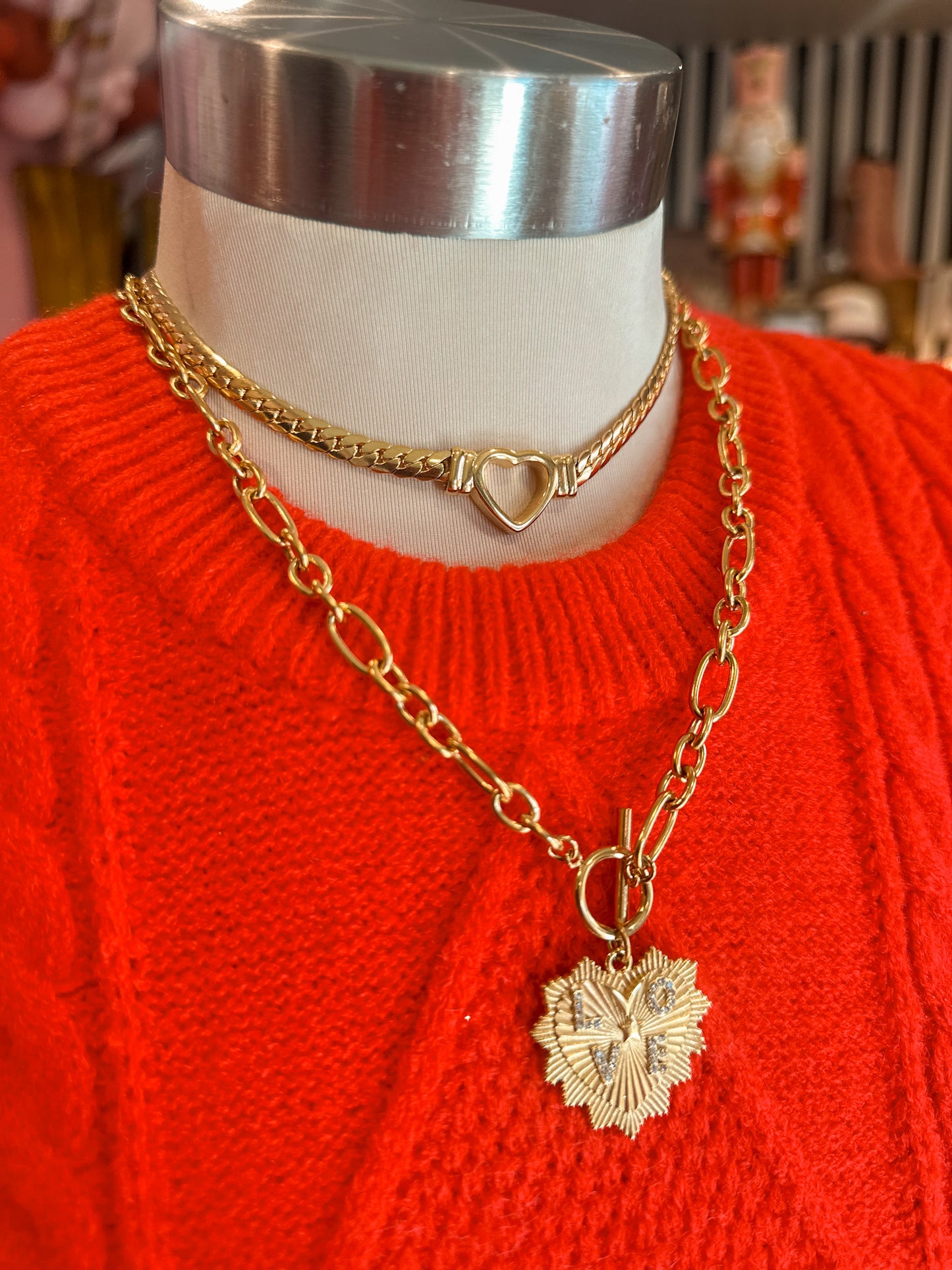 Chan Sutton Snake Heart Chain