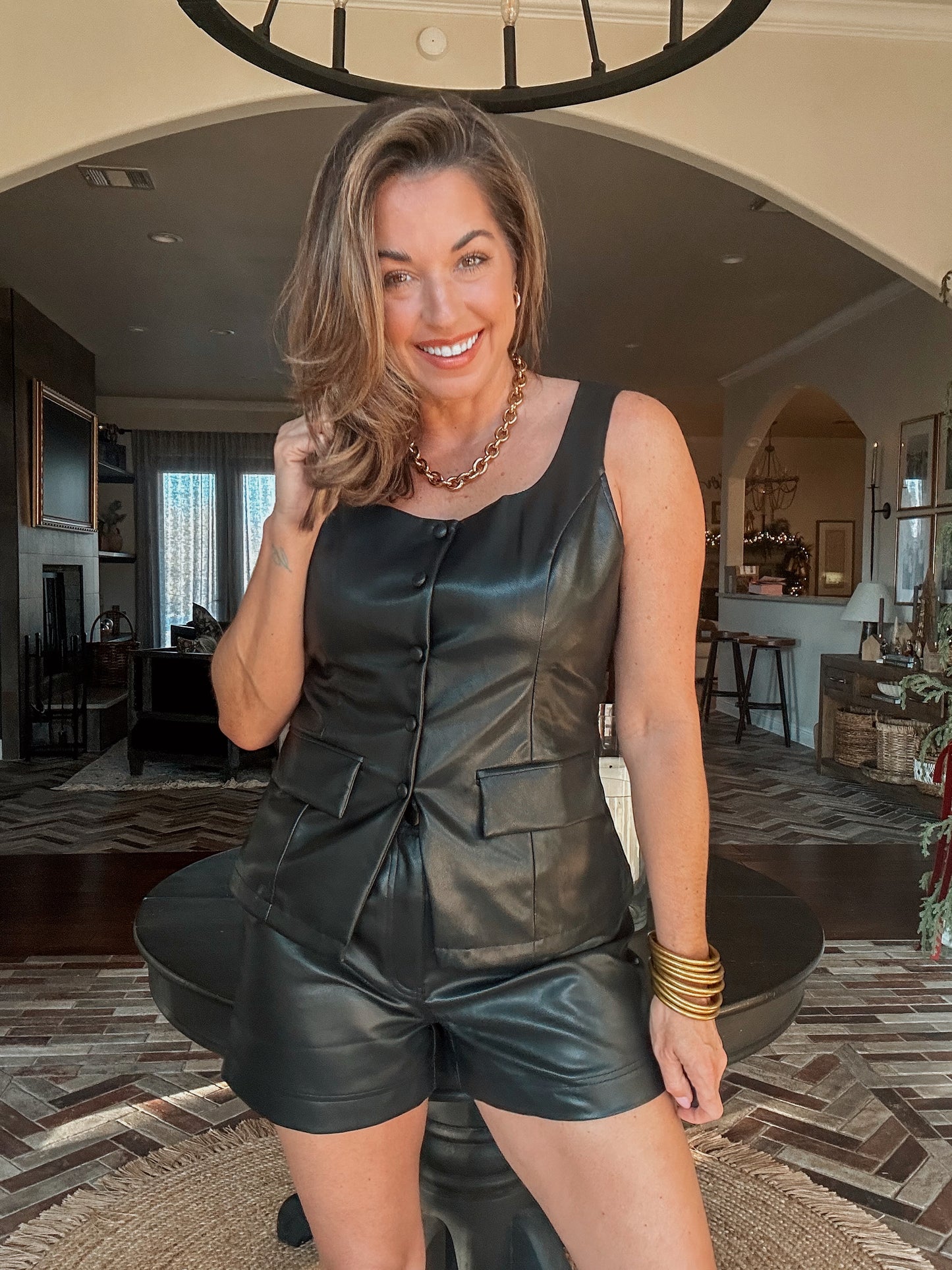 Lindy Leather Shorts