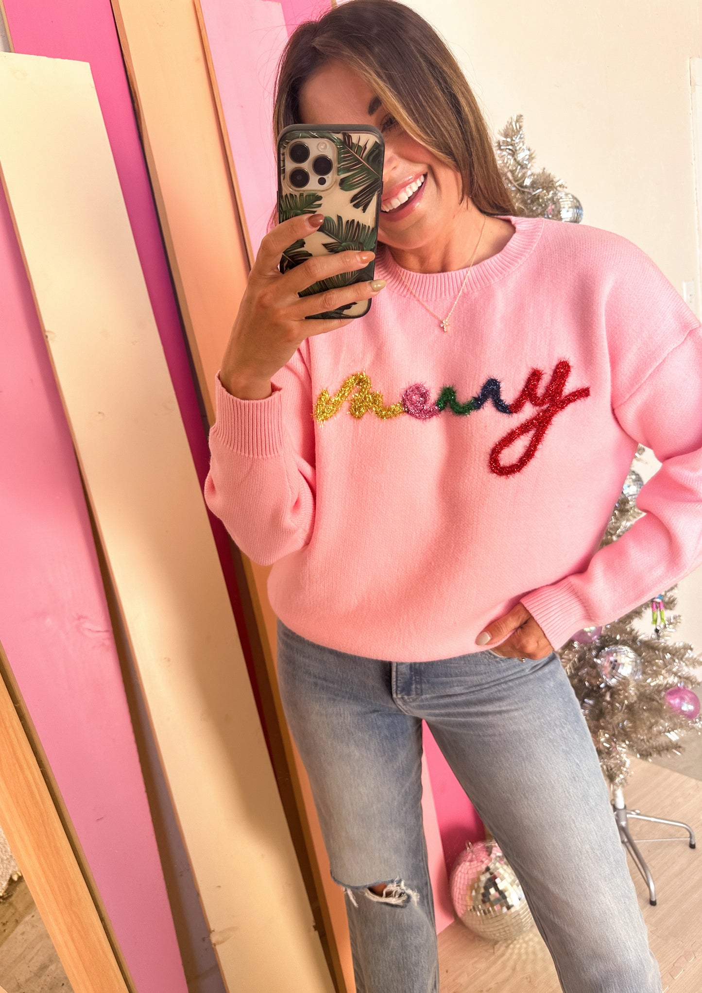 Merry Pinkmas Sweater