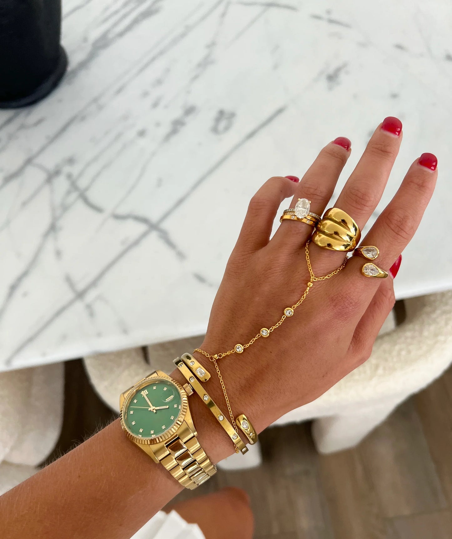 Luxe Hand Chain Bracelet