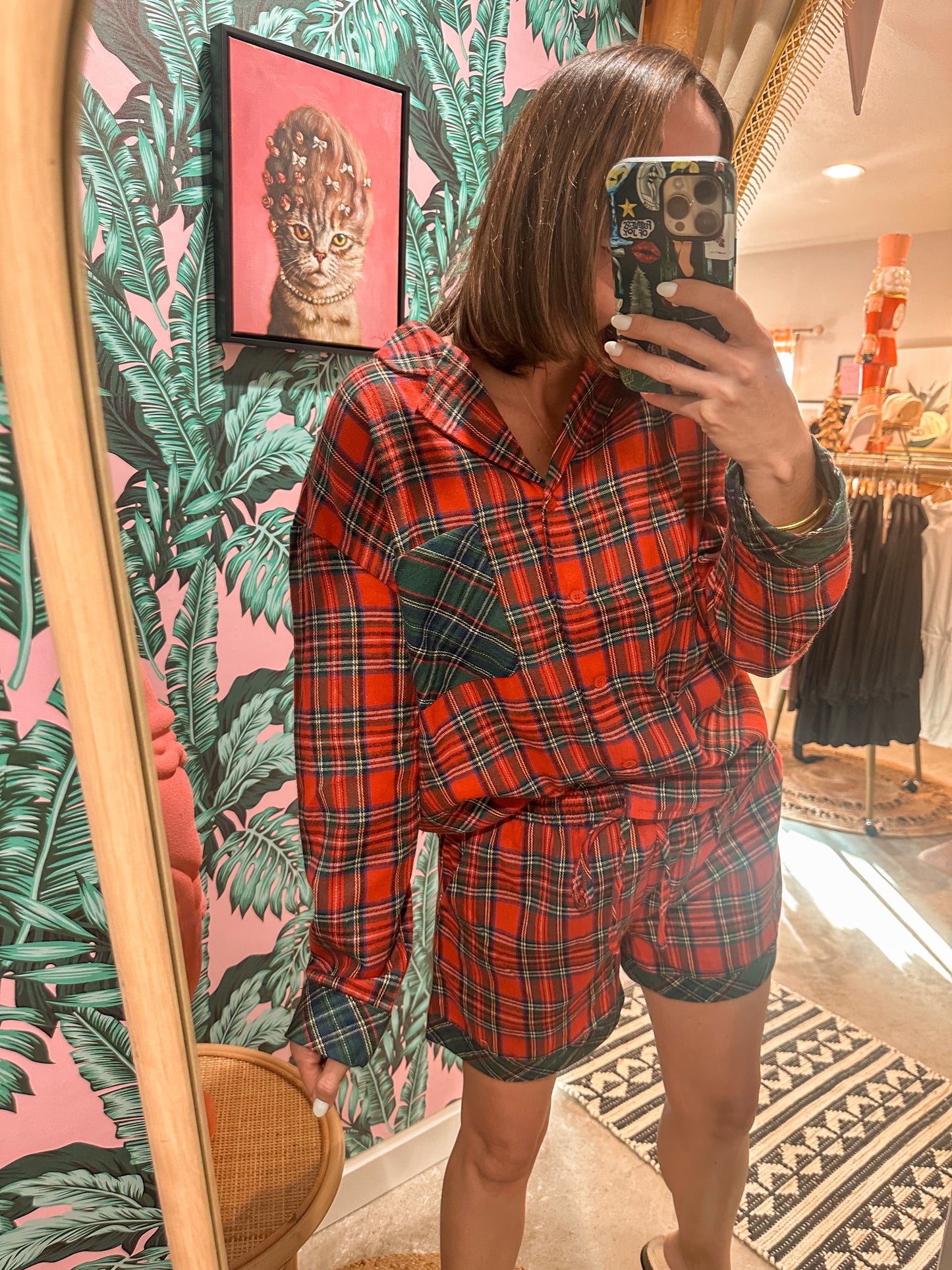 Plaid Pajama Set