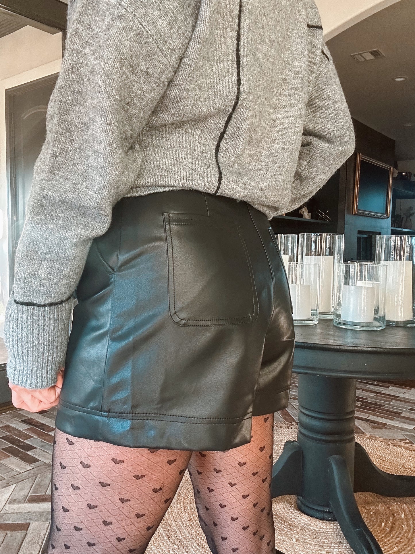 Lindy Leather Shorts