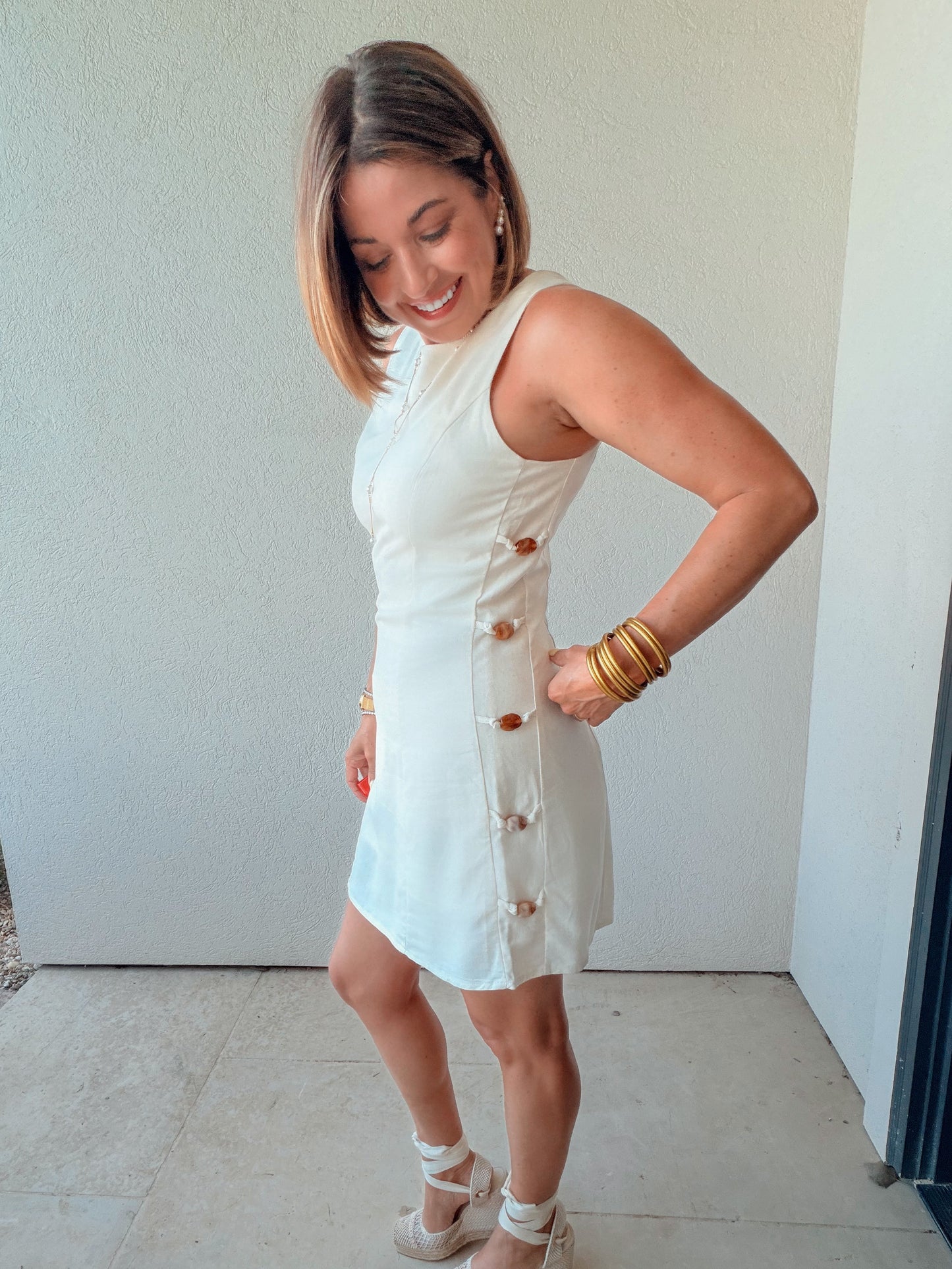 Linen Mini Dress