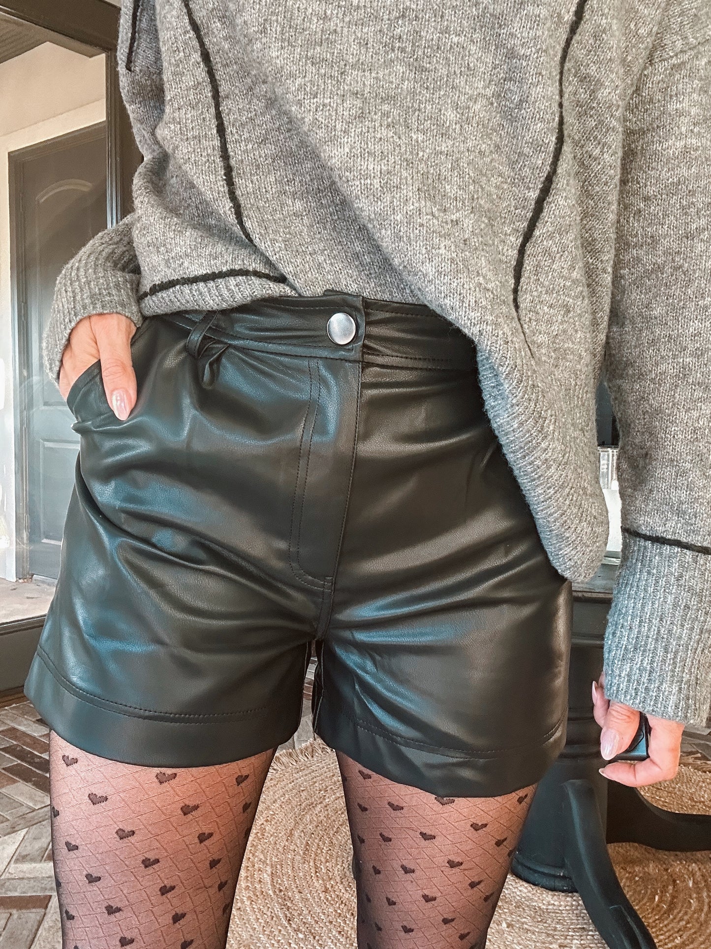 Lindy Leather Shorts