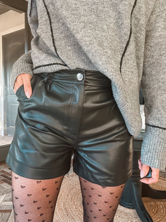 Lindy Leather Shorts