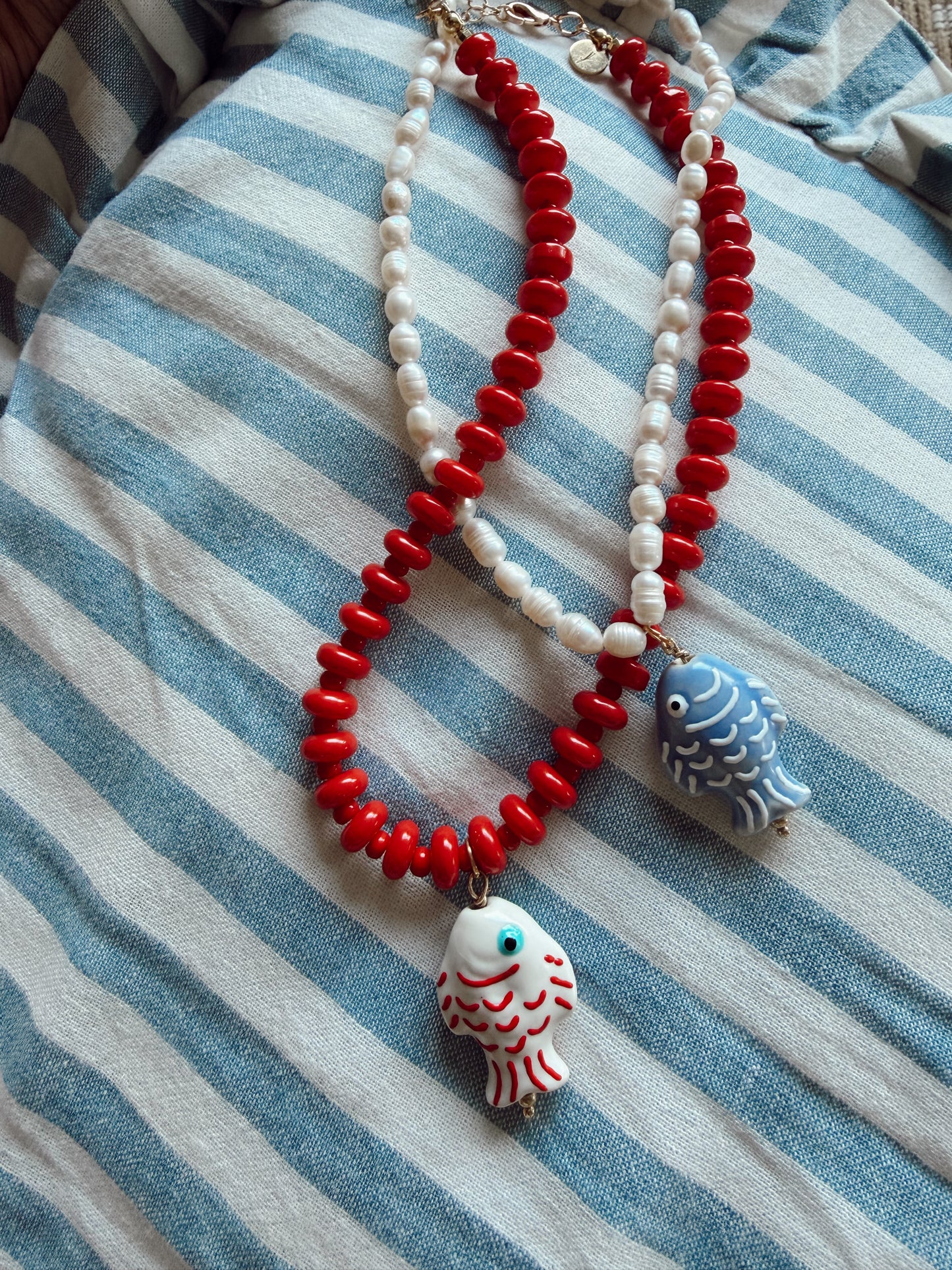 Pearly Pez Necklace