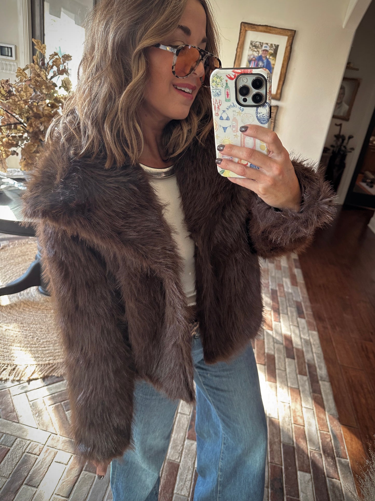 Foxy Faux Fur Jacket