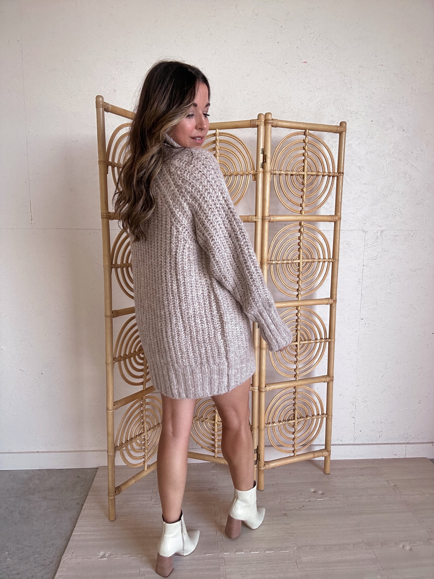 Cable Knit Sweater Tunic