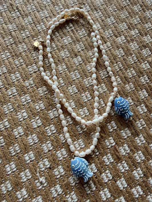 Pearly Pez Necklace
