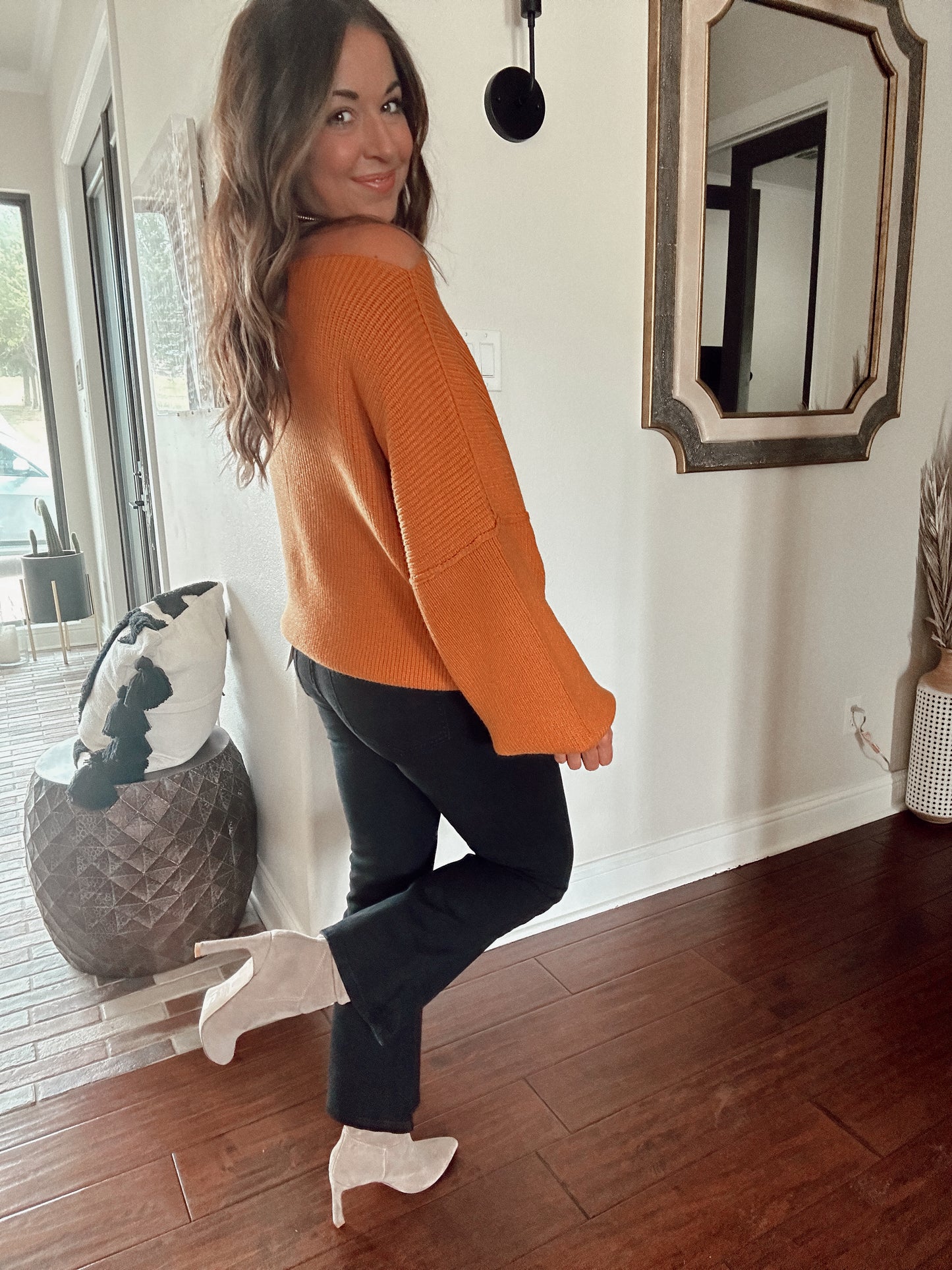 Ginger Boat Neck Sweater