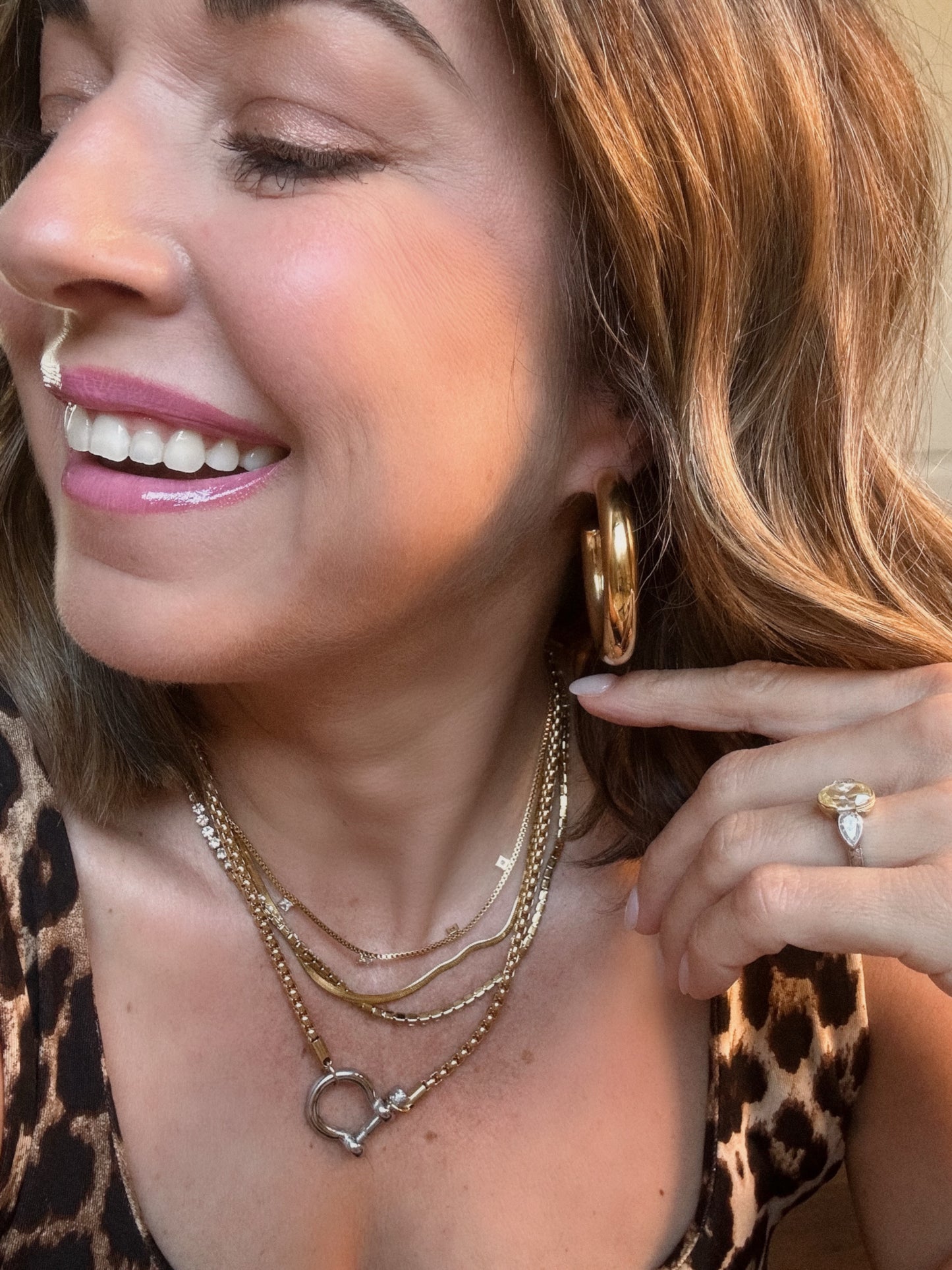 Chunky Large Hoop Earrings