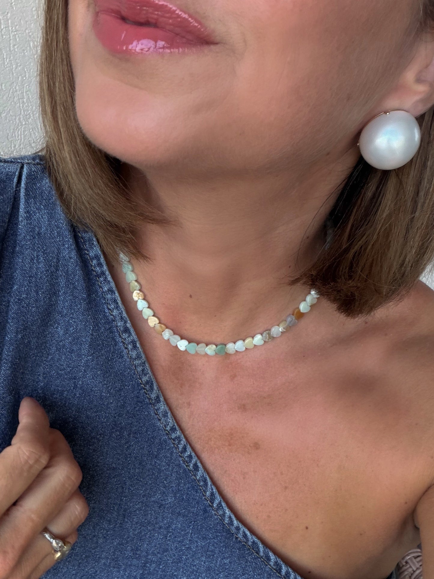 Dainty Ombre Heart Necklace
