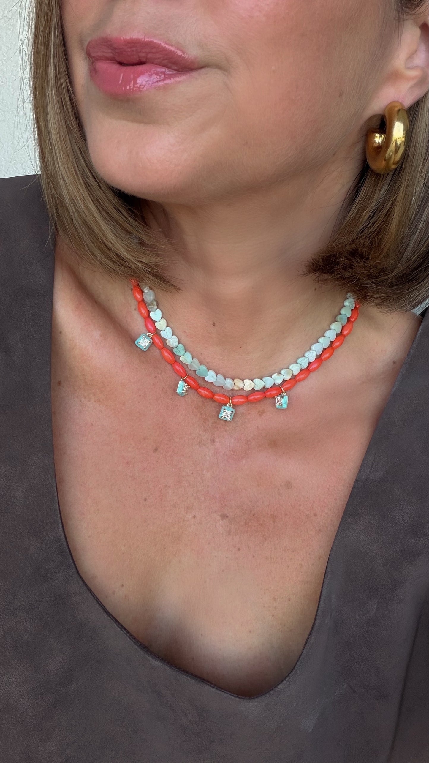 Sunset Beaded Necklace