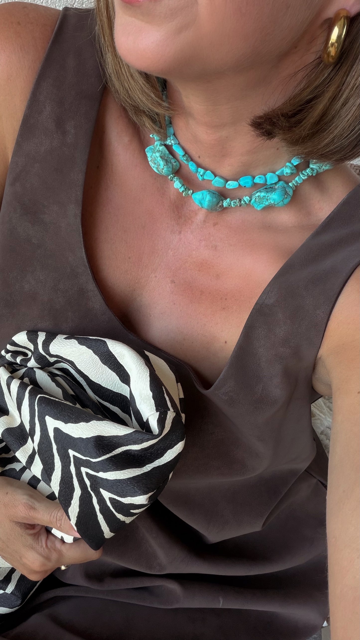 Dainty Turquoise Choker Necklace
